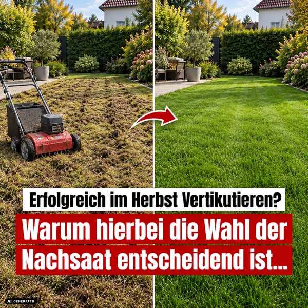 Nach dem Vertikutieren richtig nachbehandeln!