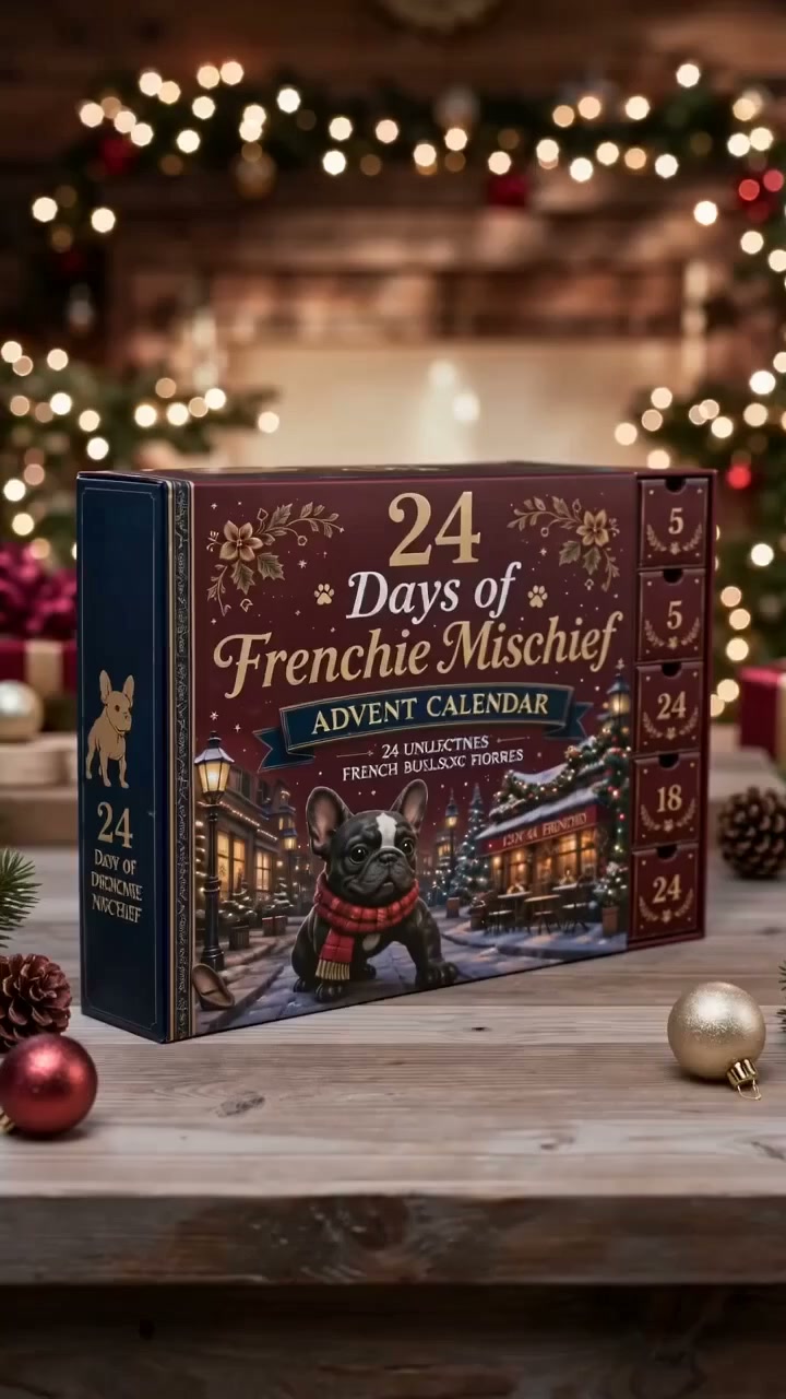 24-Day French Bulldog Christmas Advent Calendar