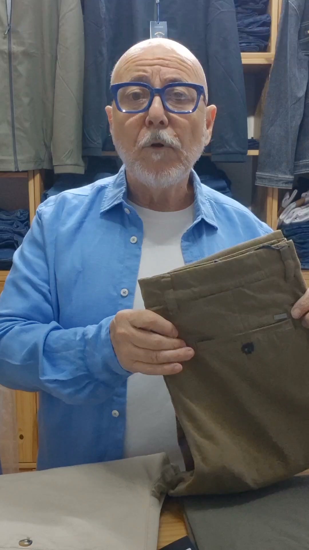 Pantalones elásticos casuales chinos de hombre
