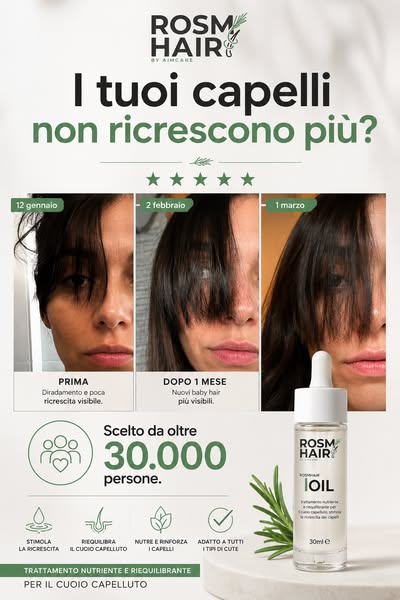 Rosmhair Oil trattamento per il cuoio capelluto