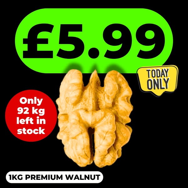 £5.99 – 1kg Walnuts