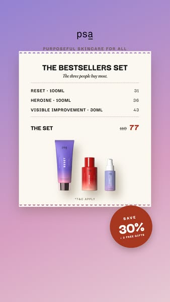30% OFF + $89 IN FREE FULL-SIZE GIFTS