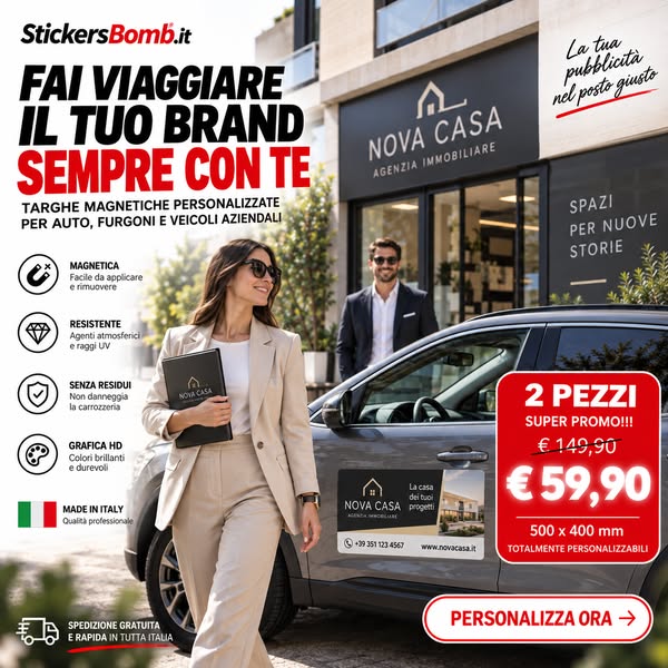 2 targhe personalizzate a 59,90 €