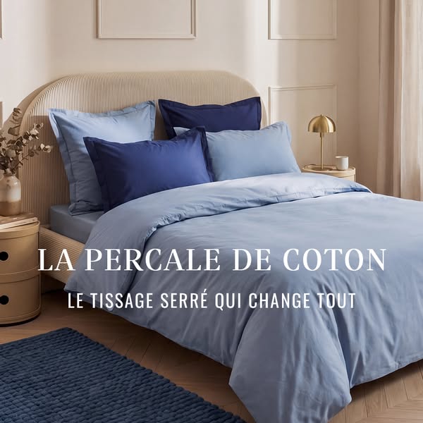Percale de coton : fraîcheur naturelle