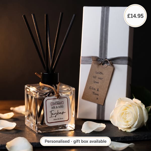 Personalised New Home Reed Diffuser