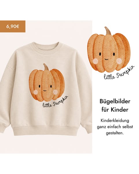 Süße Herbstmotive zum Aufbügeln