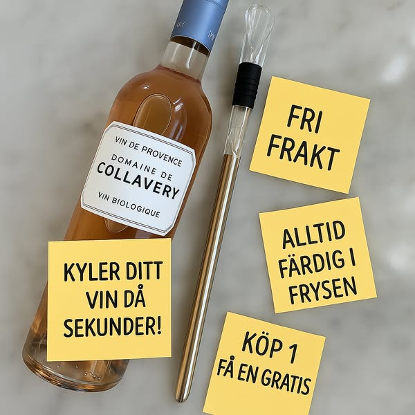 Från och med nu kommer ditt vin alltid hålla sig kallt.