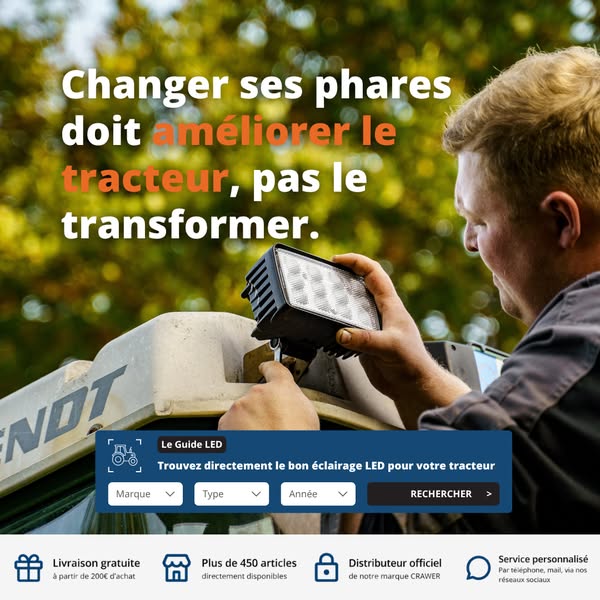 Sans modifier le tracteur