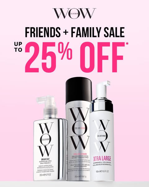 Friends + Family Sale: Up To 25% Off