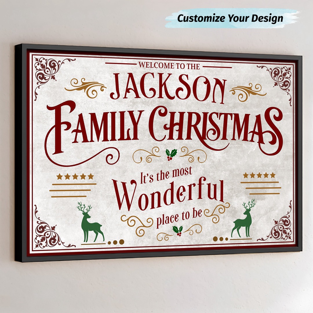 Celebrate Christmas with a Personalized Family Poster!