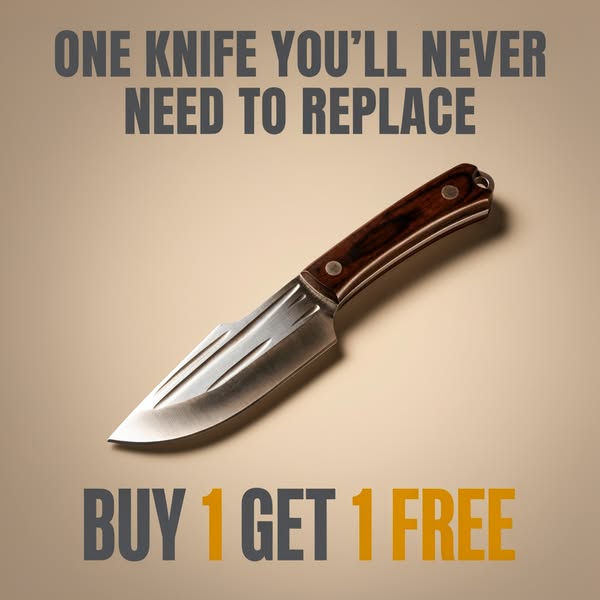 2 Knives for the Price of 1 + Free Shipping