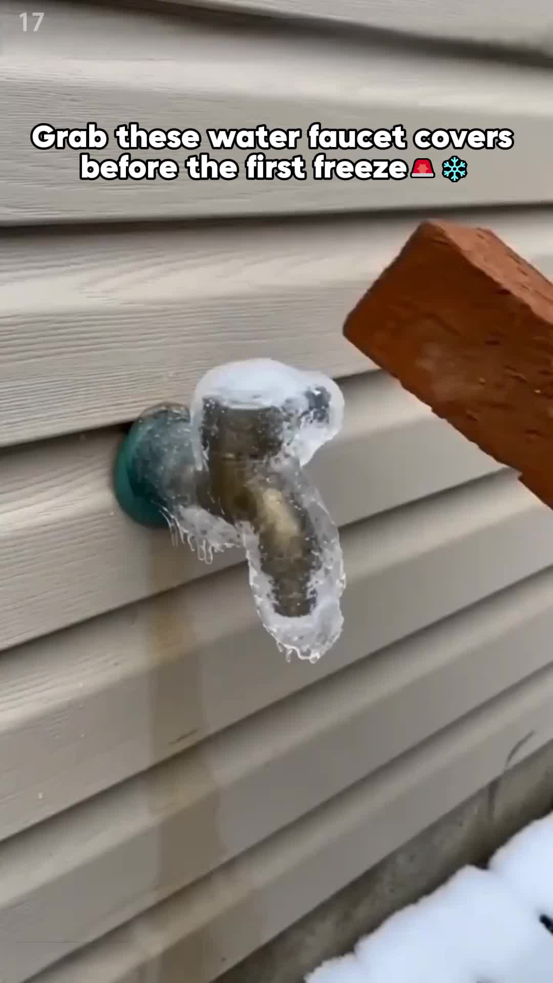 Outdoor Faucet Insulation Cover