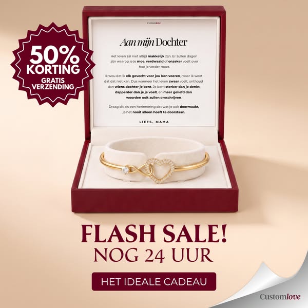 Aan Mijn Dochter – Oneindigheid Hart Armband – Mama Is Altijd Bij Je
