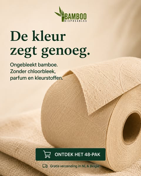 Wit is gebleekt. Dit niet.
