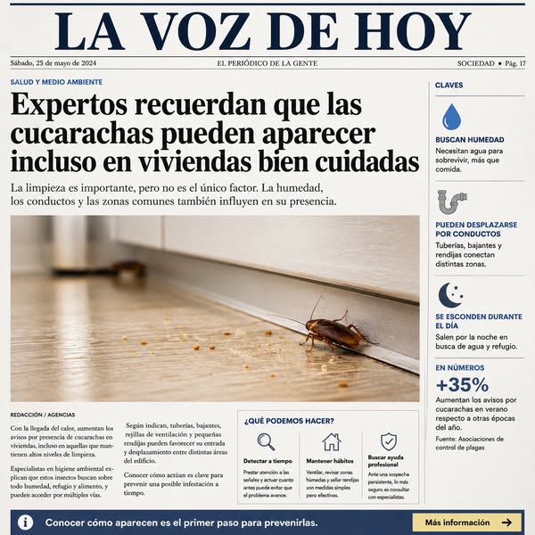 Lo que casi nadie sabe de las cucarachas