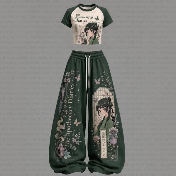 Anime-Inspired Two-Piece Set