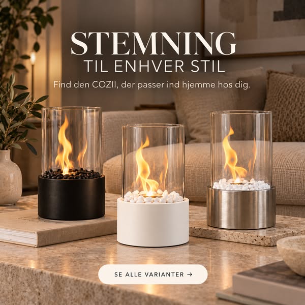 Pejsehygge direkte på bordet