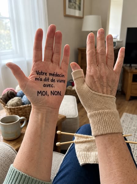 La première chose qui m’a permis de continuer à tricoter