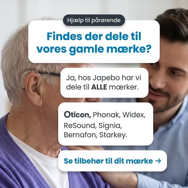 Vi har alt tilbehør til dit høreapparat hos Japebo
