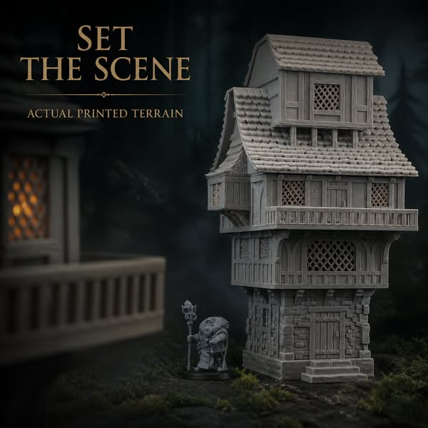 Headline 50+ Medieval Buildings & Terrain STLs