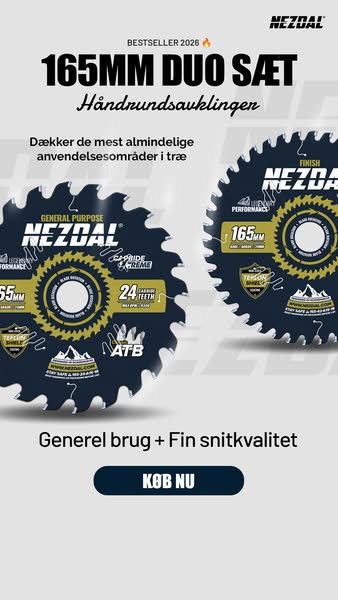 Nezdal 165mm Duo Savklingesæt
