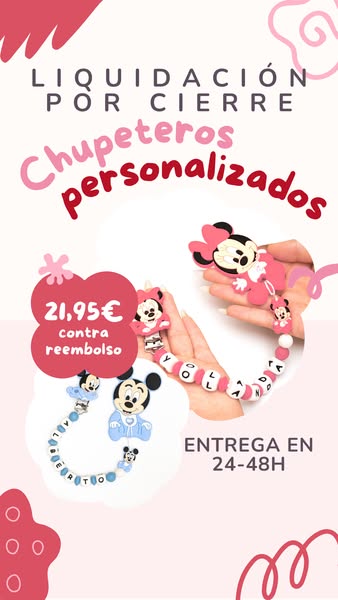 Tu bebé se merece lo mejor, regálale un chupetero personalizado.