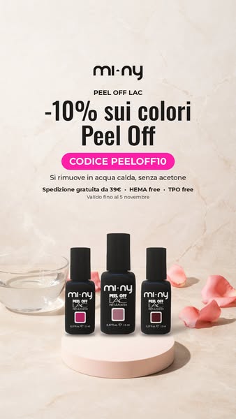 10% sui colori Peel Off con PEELOFF10