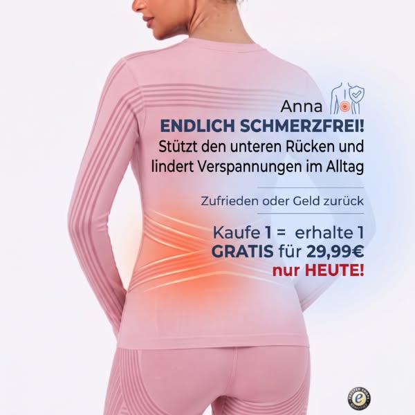 Damen Kompressions T-Shirt mit Rückenunterstützung | CelluLisse