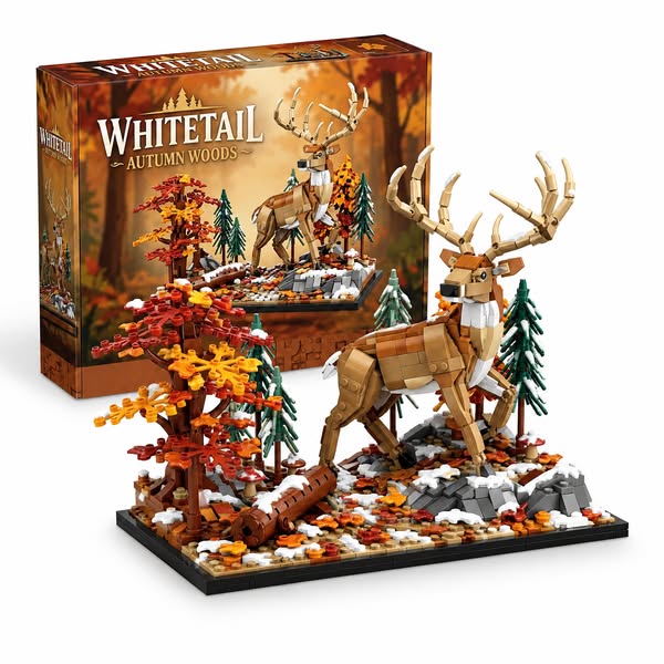 Whitetail: Autumn Woods Diorama Building Set
