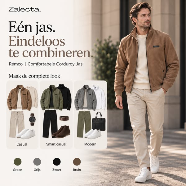 Remco Corduroy Jas | Nu €69,95