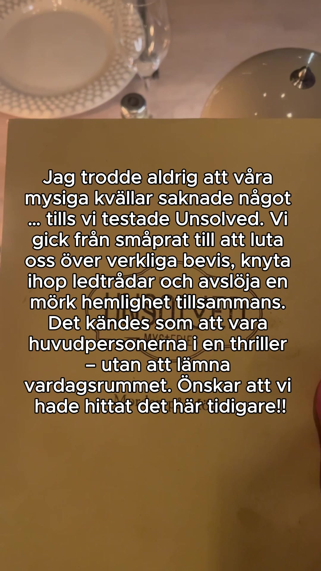 Mordgåta hemma ikväll?