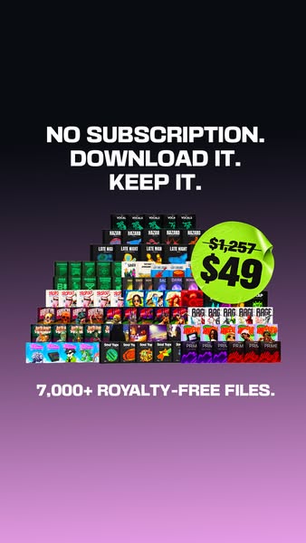 7,000+ Sounds. One Payment.