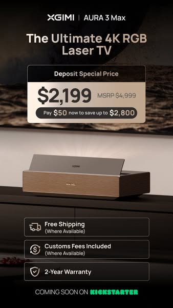 XGIMI AURA 3 Series | Save Up to $2,800