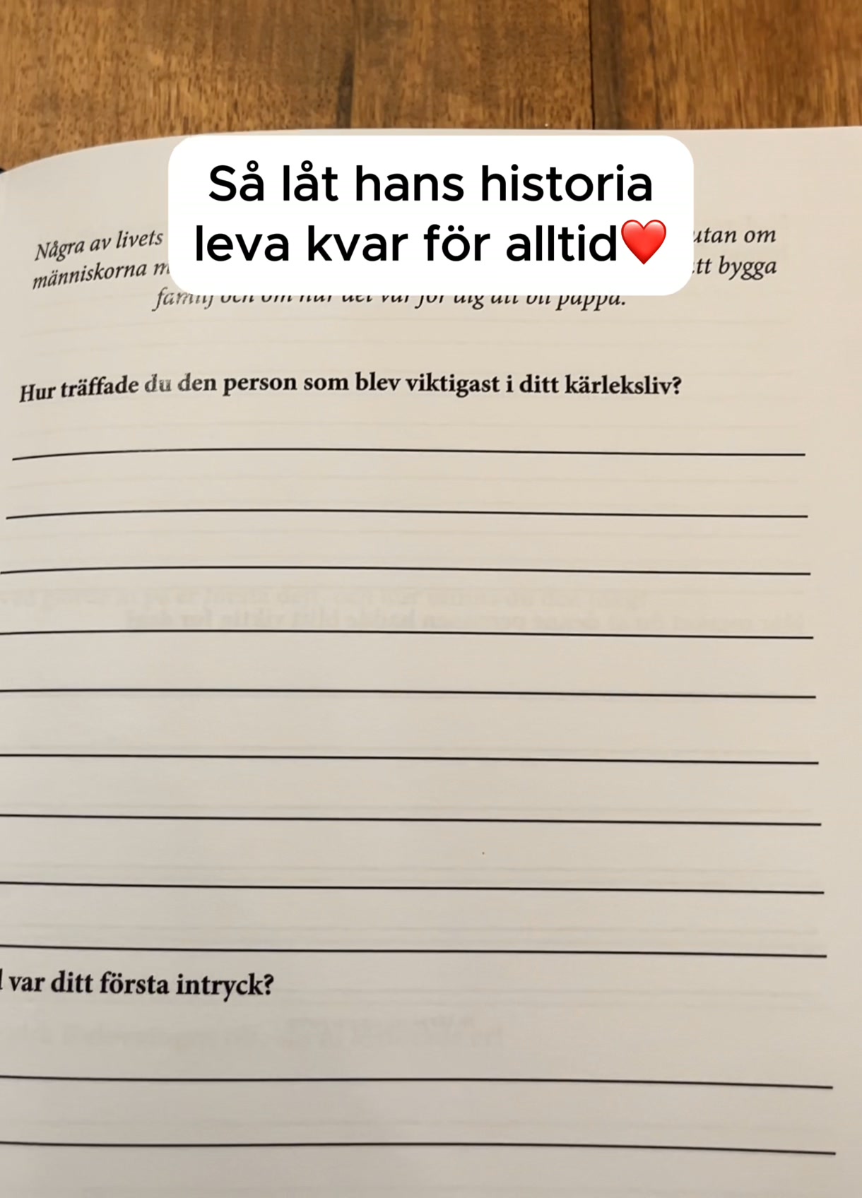 En gåva som aldrig glöms bort