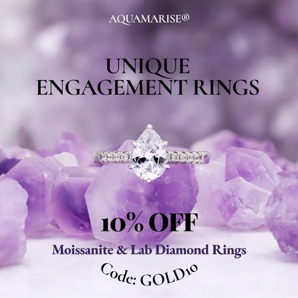 10% Off Moissanite & Lab Diamond Rings