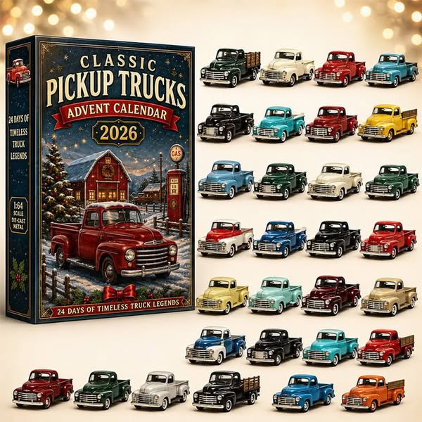 2026 Vehicle Advent Calendar Collection – 24 Days of Classic Machines, Trucks & Military Legends