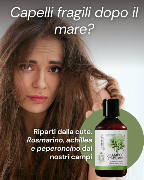 Shampoo stimolante per una cute più reattiva