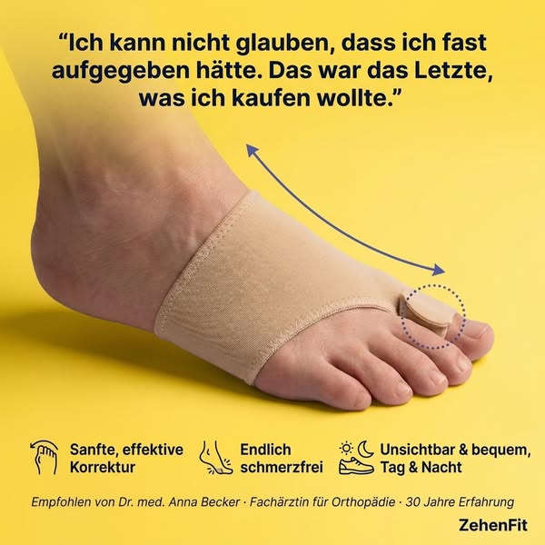 Endlich. Eine Hallux-valgus-Behandlung, die wirklich wirkt — ohne Operation.