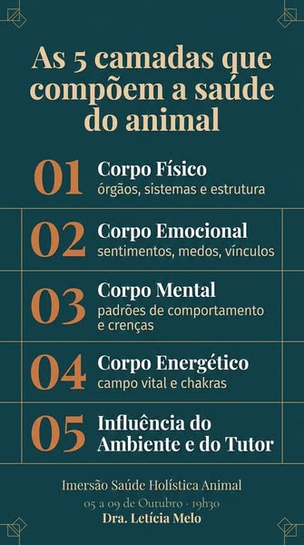 Imersão Saúde Holística Animal