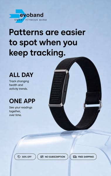 Evoband Health and Fitness Tracker
