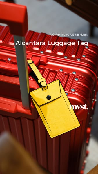 MVST Alcantara Luggage Tag