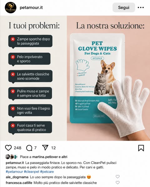 Altro che salviette: prova il guanto