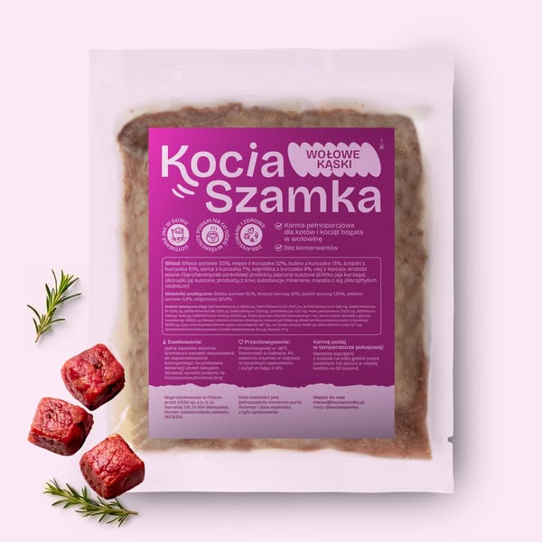 Wołowina - świeża karma dla kota