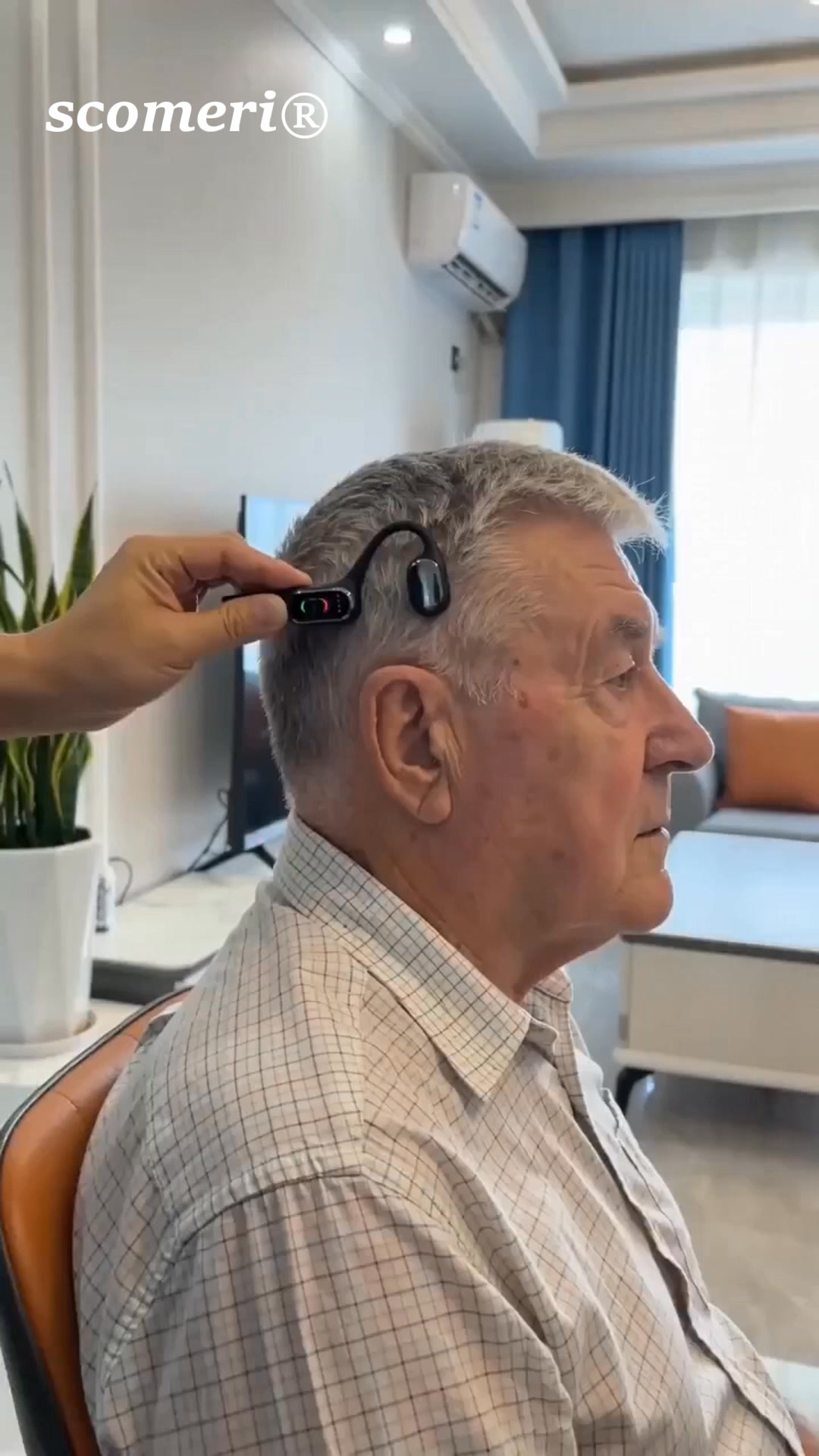 Bone Conduction Smart Hearing Aid Bluetooth Earphones
