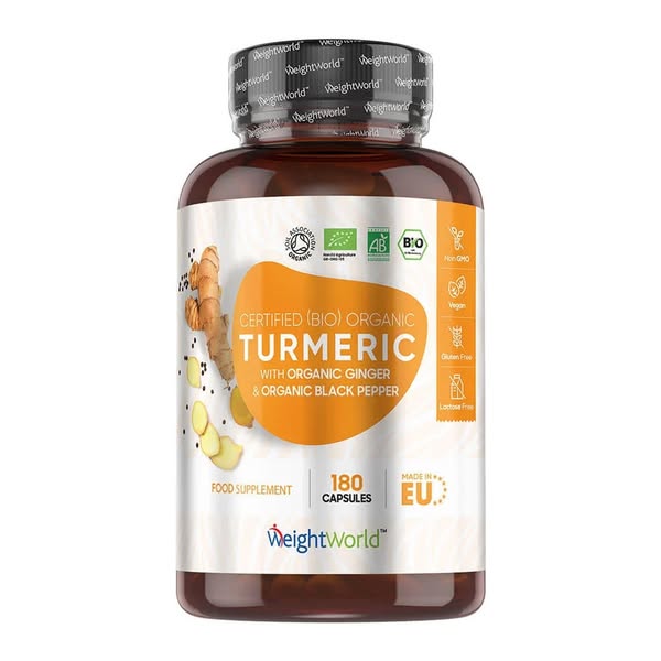 Organic Turmeric and Black Pepper with Ginger Capsules