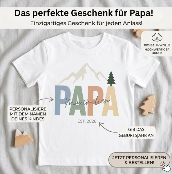 Personalisiere mit Namen und Geburtsjahr