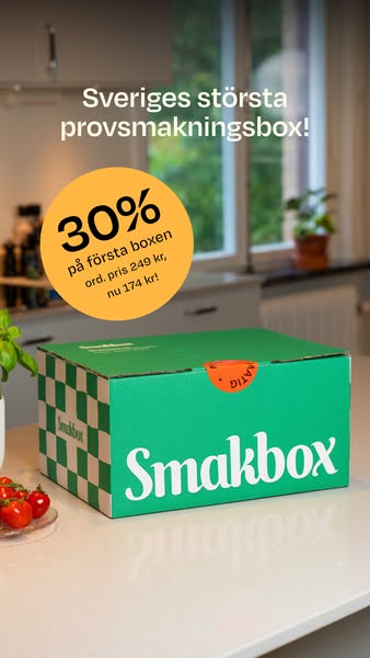 Nu 30% rabatt på första boxen!