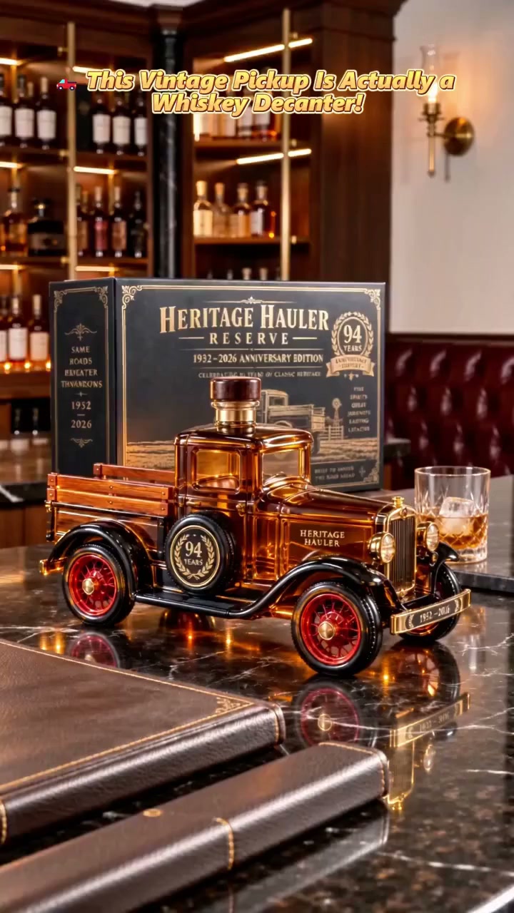 Oldtimer-Truck als Whisky-Karaffe