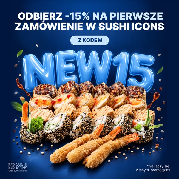 Pierwsze zamówienie -15%