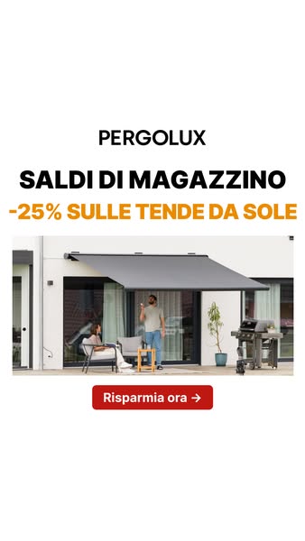 Nuove tende da sole. 10 anni di garanzia.